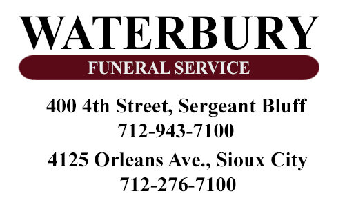 Waterbury Funeral Service Of Sergeant Bluff Sergeant Bluff Ia
